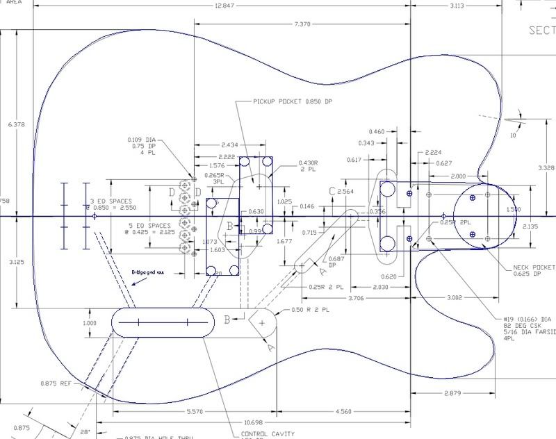 Accordo Misure body Telecaster